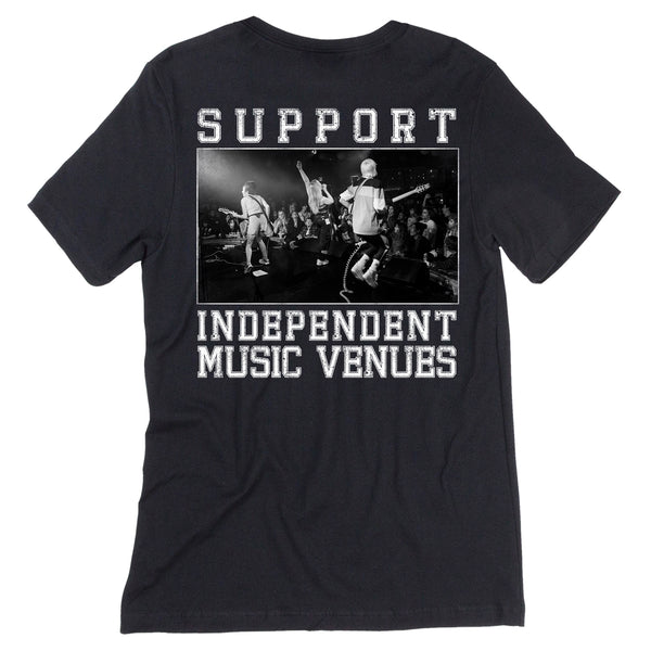 support independent music venues t-shirt black