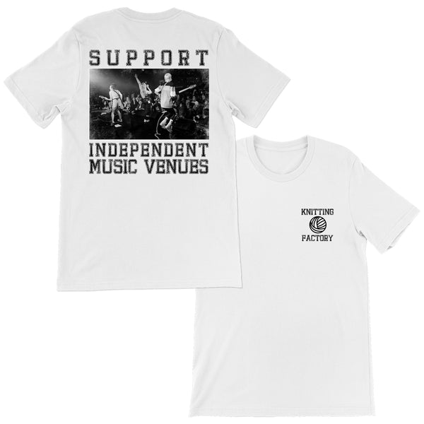 support independent music venues t-shirt white